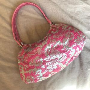 Kate Spade Pink/Silver Party Bag